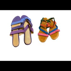 Duet of like suede sanders